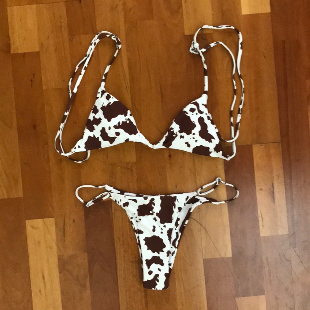 Cowhide print bikini